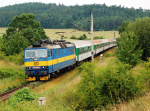 Lokomotiva: 363.085-2 | Vlak: Os 8259 ( Praha hl.n. - Tbor ) | Msto a datum: Tomice 03.07.2009