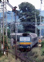 Lokomotiva: 363.130-6 | Vlak: Os 8233 ( Beneov u Prahy - esk Budjovice ) | Msto a datum: Hemaniky   11.08.1991