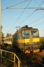 Lokomotiva: 363.132-2 | Vlak: R 641 ( Praha hl.n. - esk Budjovice ) | Msto a datum: tykoly 16.10.2006