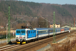 Lokomotiva: 371.201-5 | Vlak: EC 378 Slovensk strela ( Bratislava hl.st. - Stralsund ) | Msto a datum: Knigstein (D) 11.03.2014