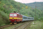 Lokomotiva: 372.009-1 | Vlak: EC 175 Hungaria ( Hamburg-Altona - Budapest Kel.pu. ) | Msto a datum: Prackovice nad Labem 17.10.1994