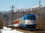 Lokomotiva: 380.003-4 | Vlak: EC 111 Praha ( Praha hl.n. - Warszawa Wsch. ) | Msto a datum: Brands nad Orlic 20.03.2013