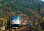 Lokomotiva: 380.004-2 | Vlak: Ex 128 Hradany ( ilina - Praha hl.n. ) | Msto a datum: Bezprv   22.10.2013