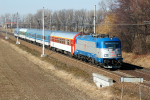 Lokomotiva: 380.007-5 | Vlak: IC 571 Zdenk Fibich ( Praha hl.n. - Beclav ) | Msto a datum: Velim 02.03.2011
