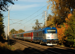 Lokomotiva: 380.012-5 | Vlak: EC 137 Moravia ( Ostrava hl.n. - Budapest Kel.pu. ) | Msto a datum: Jesenk nad Odrou 20.10.2012