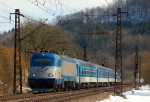 Lokomotiva: 380.016-6 | Vlak: Ex 570 Zdenk Fibich ( Beclav - Praha hl.n. ) | Msto a datum: Brands nad Orlic 20.03.2013