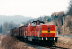 Lokomotiva: 725.295-4 ( T444.0295 ) | Msto a datum: Velichov 05.04.1996
