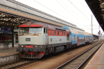 Lokomotiva: 749.107-9 | Vlak: Os 9063 ( Praha hl.n. - erany ) | Msto a datum: Praha hl.n. 10.11.2012