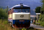 Lokomotiva: 749.245-7 | Vlak: R 937 Pradd ( Brno hl.n. - Jesenk ) | Msto a datum: Ramzov 20.08.1995