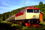 Lokomotiva: 751.094-4 | Vlak: Os 9217 ( Praha hl.n. - Zru nad Szavou ) | Msto a datum: esk ternberk 24.05.1996