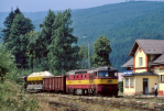 Lokomotiva: 752.038-0 | Vlak: Mn 82632 ( Jesenk - Hanuovice ) | Msto a datum: Horn Lipov 20.08.1995