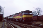 Lokomotiva: 752.066-1 + 752.083-8 | Vlak: Pn 65401 | Msto a datum: Rjec-Jesteb 04.03.1995