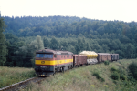 Lokomotiva: 752.077-8 | Vlak: Mn 82763 ( Javornk ve Slezsku - Lipov Lzn ) | Msto a datum: Lipov Lzn 20.08.1995