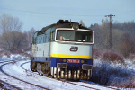 Lokomotiva: 753.197-3 | Vlak: Lv 76704 ( Kada - Karlovy Vary ) | Msto a datum: Hjek 22.11.1995