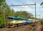 Lokomotiva: 754.023-0 + T478.1002 + T678.012 | Vlak: Pn 164900 ( Velk nad Velikou - Praha-Vrovice ) | Msto a datum: Koln zastvka   10.05.2012