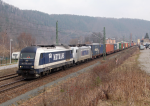 Lokomotiva: 761.002-5 + 386.008-7 | Vlak: Nex 41382 | Msto a datum: Knigstein ( D ) 11.03.2016