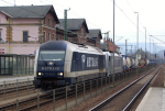 Lokomotiva: 761.002-5 + 386.009-5 | Vlak: Nex 41380 | Msto a datum: Bad Schandau ( D ) 11.03.2016