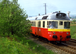 Lokomotiva: 851.027-3 | Vlak: Os 4153 ( Kyjov - Vesel nad Moravou ) | Msto a datum: Kyjov 07.05.1993