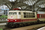 Lokomotiva: 103.199-6 | Vlak: IC 504 Kaiserstuhl ( Basel Bad.Bf. - Berlin ZOO ) | Msto a datum: Kln Hbf. 13.05.1995