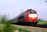 Lokomotiva: 103.101-2 | Vlak: EC 14 Patcherkofel ( Innsbruck Hbf. - Saarbrcken Hbf. ) | Msto a datum: Haspelmoor 15.05.1995
