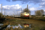 Lokomotiva: 103.114-5 | Vlak: IR 2644 ( Dresden Hbf. - Aachen Hbf. ) | Msto a datum: Kamen 19.03.1995
