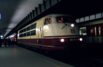 Lokomotiva: 103.117-8 | Vlak: EC 25 Franz Liszt ( Dortmund Hbf. - Budapest Kel.pu. ) | Msto a datum: Wien Westbf. (A) 05.02.1994