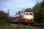 Lokomotiva: 103.132-7 | Vlak: IC 724 Berchtesgadener Land ( Bechtesgaden - Hamburg-Altona ) | Msto a datum: Ingelheim 21.04.1995