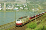 Lokomotiva: 103.133-5 | Vlak: EC 119 Alpenland ( Mnster Hbf. - Garmisch-Partenkirchen ) | Msto a datum: Kaub 08.04.2000