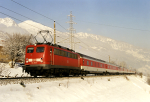 Lokomotiva: 110.280-5 | Vlak: UEx 41325 ( Dortmund Hbf. - Villach Ostbf. ) | Msto a datum: Angertal (A( 11.01.2003
