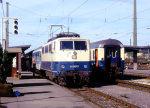 Lokomotiva: 111.047-7 | Vlak: R 5510 ( Berchtesgaden - Freilassing ) | Msto a datum: Freilassing 05.10.1993