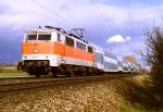 Lokomotiva: 111.180-6 | Vlak: E 3970 ( Mnchen Hbf. - Augsburg Hbf. ) | Msto a datum: Nannhofen 24.03.1994