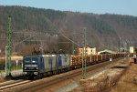 Lokomotiva: 143.048-7 + 143.638-5 | Vlak: Pn 48382 ( Polomka - Saalfeld ) | Msto a datum: Knigstein   11.03.2014