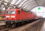 Lokomotiva: 143.116-2 | Vlak: RE 4766 ( Dresden Hbf. - Hof Hbf. ) | Msto a datum: Dresden Hbf. 08.03.2014