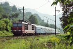 Lokomotiva: 180.008-5 | Vlak: R 1251 ( Paris Est - Praha hl.n. ) | Msto a datum: Doln Zlezly (CZ) 10.04.1999