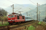 Lokomotiva: 180.012-7 | Vlak: EC 175 Hungaria ( Berlin-Lichtenberg - Budapest Kel.pu. ) | Msto a datum: Doln Zlezly (CZ) 03.04.1997