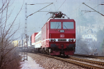 Lokomotiva: 180.017-6 | Vlak: Sg 42572 ( Lovosice jih - Dresden-Friedrichstadt ) | Msto a datum: Kurort Rathen 10.04.1996