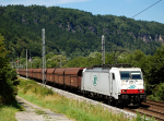 Lokomotiva: 186.138 ( ITL ) | Vlak: Pn 47313 ( Profen - Elektrrna Mlnk ) | Msto a datum: Doln leb zastvka 04.07.2014