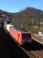 Lokomotiva: 189.016-9 | Vlak: Nex 41301 | Msto a datum: Knigstein 20.03.2014