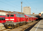 Lokomotiva: 218.425-7 | Vlak: RE 57592 ( Mnchen Hbf. - Kempten Hbf. )  | Msto a datum: Mnchen Hbf. 03.03.2015