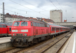 Lokomotiva: 218.497-6 | Vlak: RE 57511 ( Fssen - Mnchen Hbf. ) | Msto a datum: Mnchen Hbf. 25.02.2015