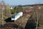 Lokomotiva: ER20-2007 | Vlak: Pn 164972 ( esk Budjovice se.n. - Brno Malomice ) | Msto a datum: Mezno (CZ) 08.04.2010