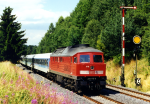 Lokomotiva: 234.170-9 | Vlak: IR 2064 ( Dresden Hbf. - Oberstdorf ) | Msto a datum: Kirchenlamnitz Ost 30.07.1999