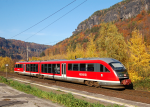 Lokomotiva: 642.159 | Vlak: Os 5447 ( Dn hl.n. - Rumburk ) | Msto a datum: Doln leb zastvka (CZ) 31.10.2015