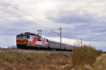 Lokomotiva: Sr1 3028 | Vlak: P 49 ( Helsinki - Rovaniemi ) | Msto a datum: Oulu 25.05.1997