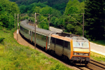 Lokomotiva: BB 26124 | Vlak: TER 60129 ( Sarrebourg - Strasbourg ) | Msto a datum: Lutzelbourg 26.05.1998