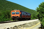 Lokomotiva: 7122.025 ( ex SJ YF1-1335 ) | Vlak: P 5802 ( ibenik - Knin ) | Msto a datum: Perkovi 05.07.2002