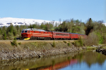 Lokomotiva: Di 4 652 | Vlak: Rt 458 ( Mo i Rana - Trondheim ) | Msto a datum: Mo i Rana 29.05.1997