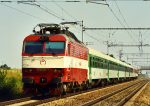 Lokomotiva: 350.001-4 | Vlak: EC 134 Vyehrad ( Bratislava hl.st. - Praha hl.n. ) | Msto a datum: Ladn (CZ) 29.07.2005