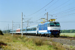 Lokomotiva: 350.004-8 | Vlak: EC 171 Hungaria ( Berlin Ostbf. - Budapest Kel.pu. ) | Msto a datum: Poany (CZ) 09.09.2000