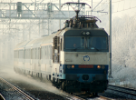 Lokomotiva: 350.004-8 | Vlak: EC 171 Hungaria ( Berlin Hbf. - Budapest Kel.pu. ) | Msto a datum: Rostoklaty (CZ) 09.01.2009